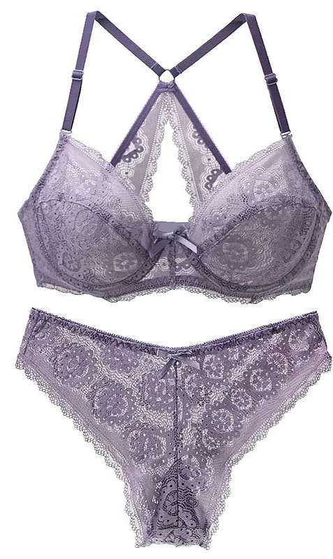 Сет гаће и грудњак са жицом 28А – 52G – сива, 28a