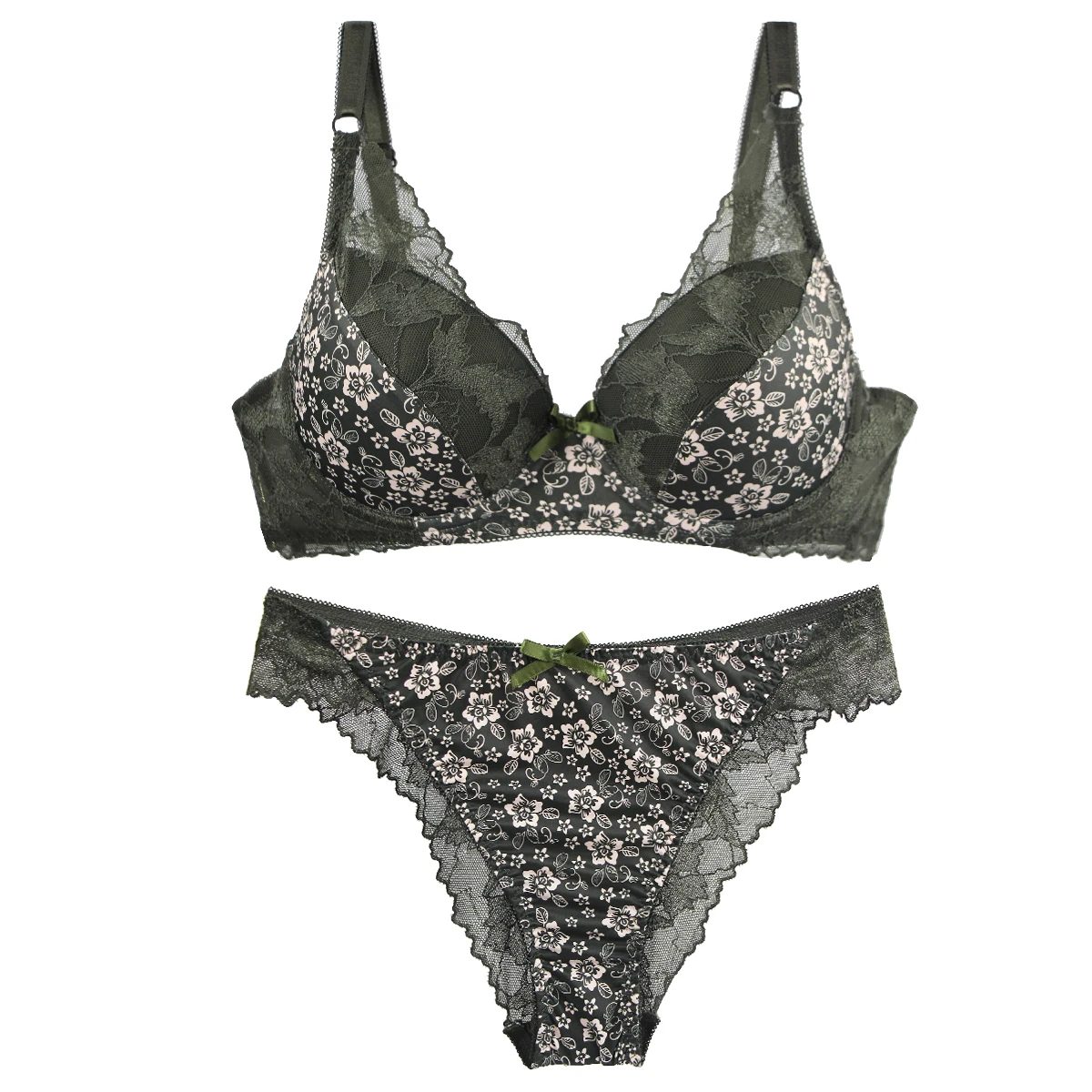 Сет грудњак и гаће са жицом 28А – 50G – зелена, 28a