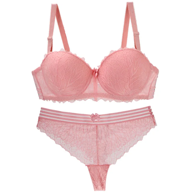 Сет танга гаће и грудњак са жицом 28А – 52G – роза, 28a